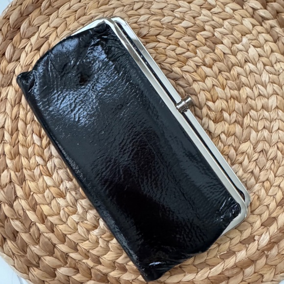 HOBO Lauren Wallet Clutch Black Patent Leather - Picture 6 of 6